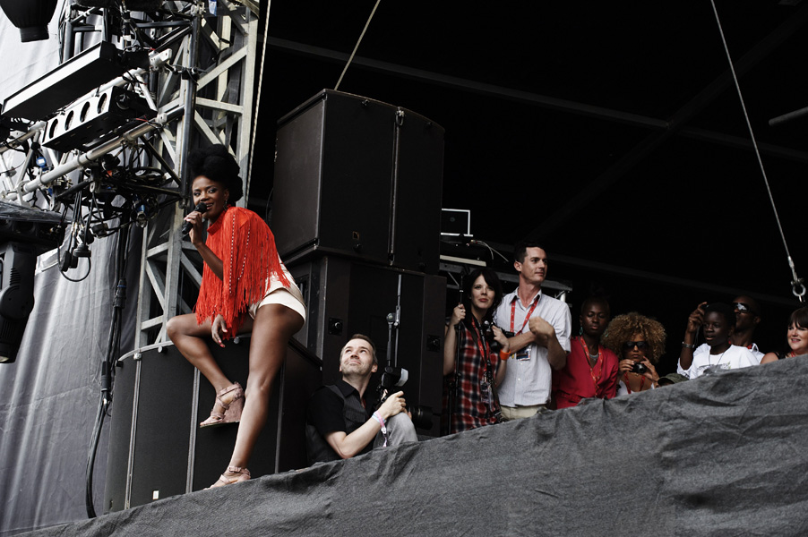 Noisettes at V festival Chelmsford, for nme 22/08/09