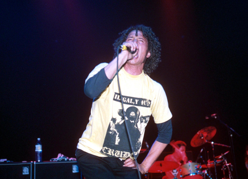 RAGE AGAINST THE MACHINE, PERFORMING AT THE BRIXTON ACADEMY, LONDON, BRITAIN – 1996