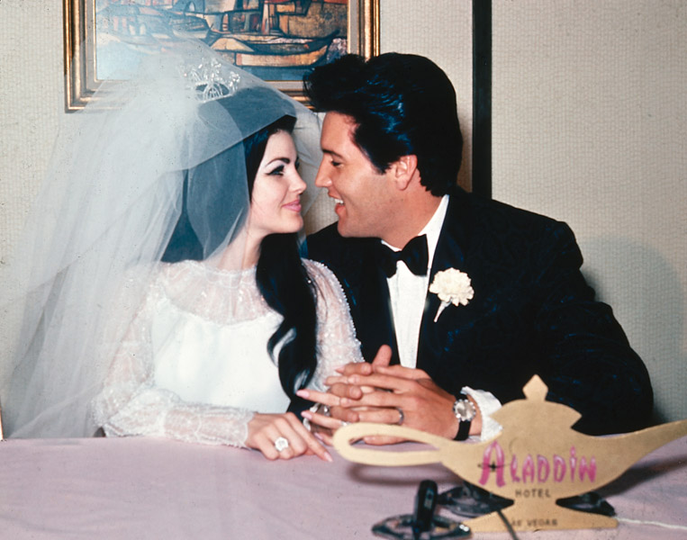 NEWLYWEDS PRICILLA ELVIS PRESLEY