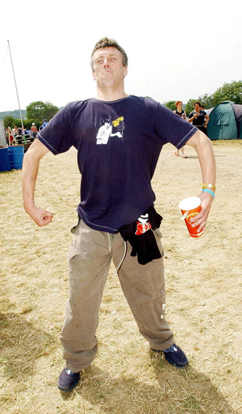 Bez from Happy Mondays at Glastonbury