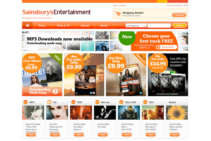 Sainsbury's launches its own music download store NME
