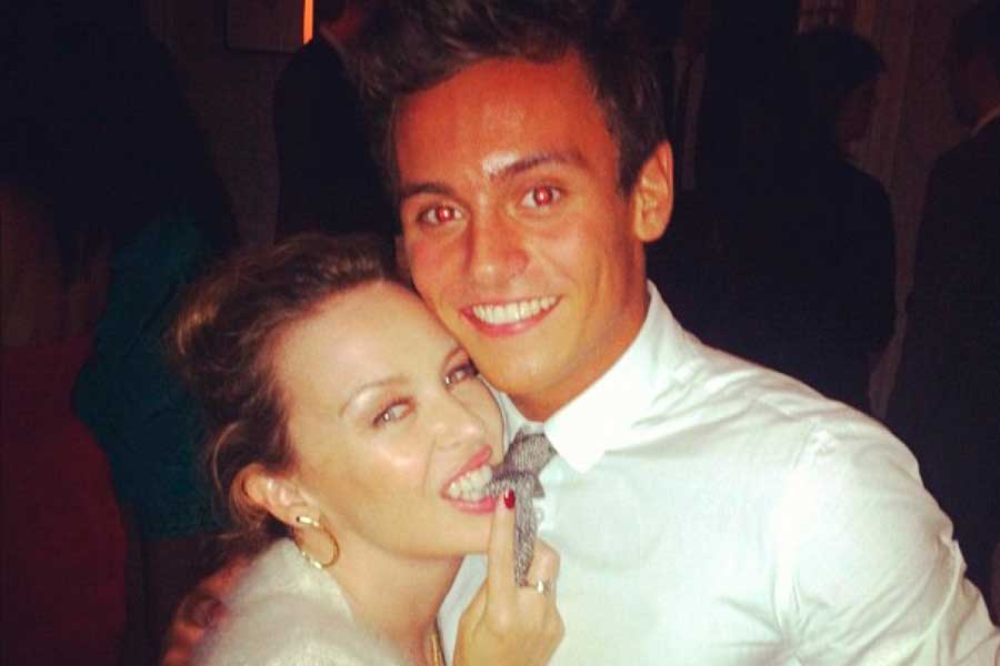 Tom Daley and Kylie Minogue