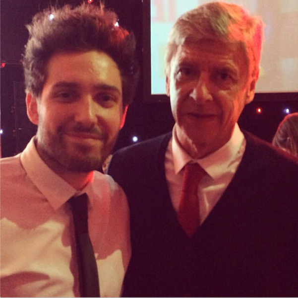 Josh Franceschi and Arsene Wenger