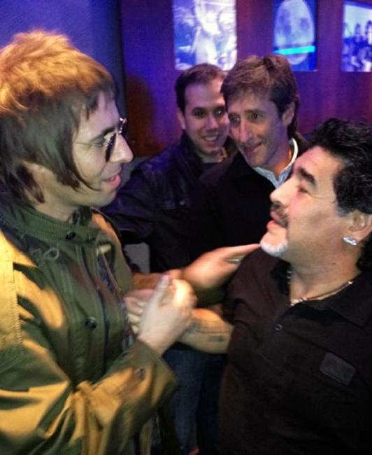 Liam Gallagher and Maradona