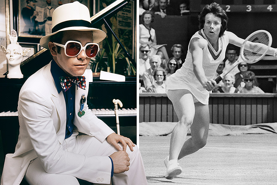 Elton John, 'Philadelphia Freedom' - tennis player Billie-Jean King