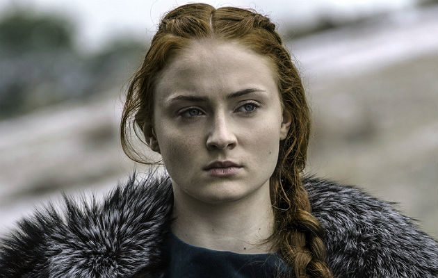 Sophie Turner as Sansa Stark in Game of Thrones season 6