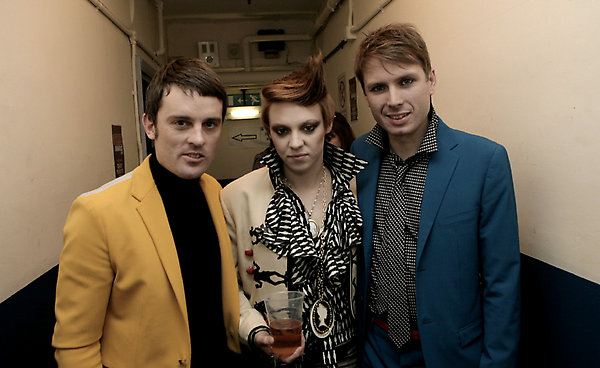 Nick McCarthy, Elly Jackson and Alex Kapranos (2009)