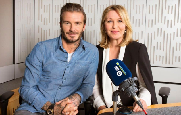David Beckham appears with Kirsty Young on Desert Island Discs