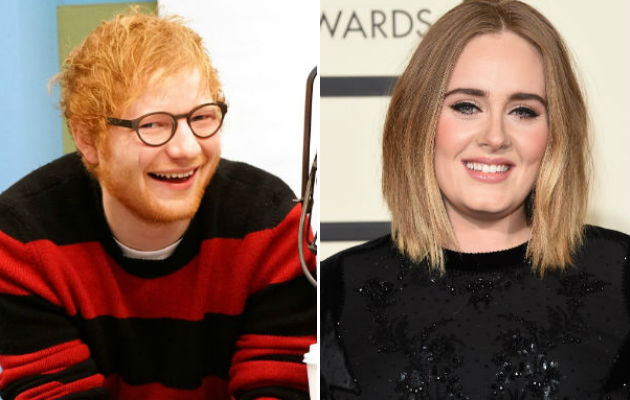 Ed Sheeran says Adele's his nearest rival