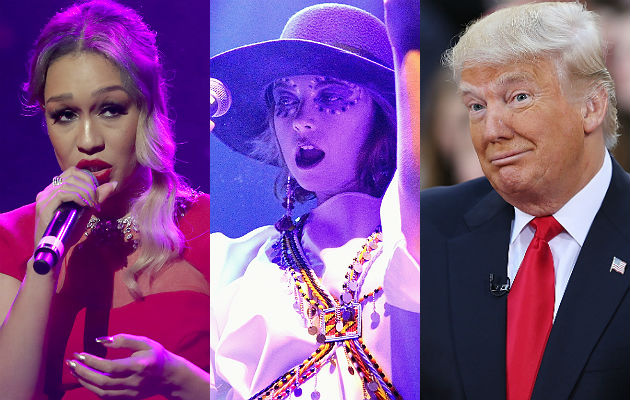 Rebecca Ferfuson, Charlotte Church, Donald Trump