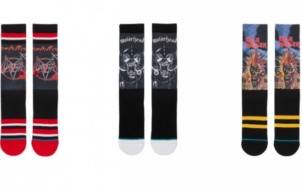 Slayer, Motorhead and Iron Maiden socks