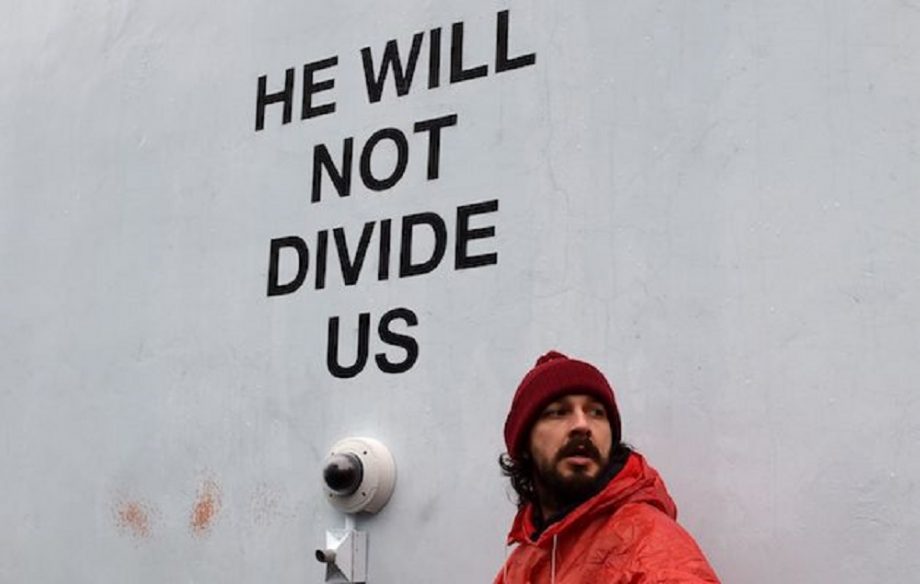 Shia LaBeouf at his anti-Trump project