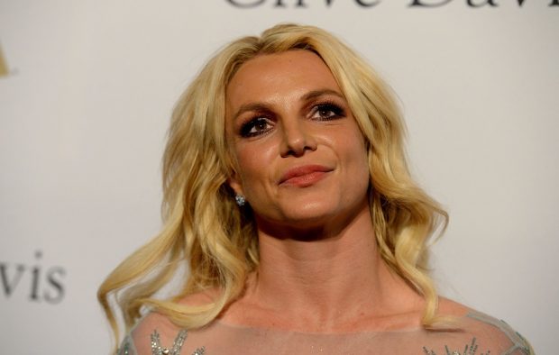 Britney Spears at the 2017 pre-Grammy gala