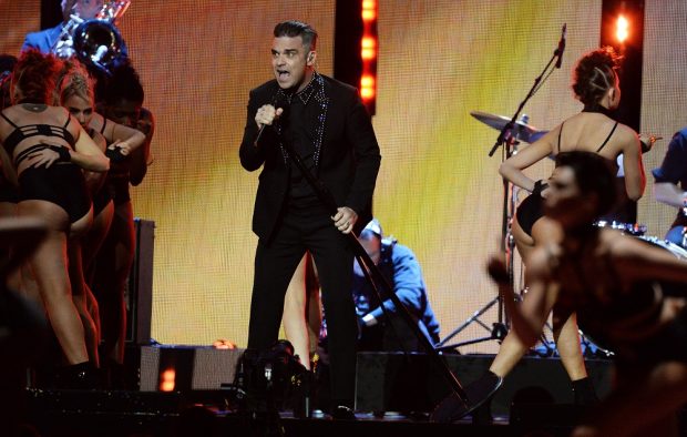 Robbie Williams at the BRIT Awards