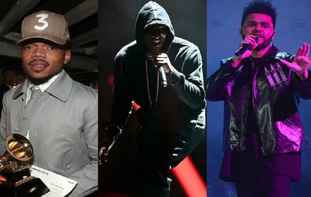 Chance The Rapper, Skepta, The Weeknd