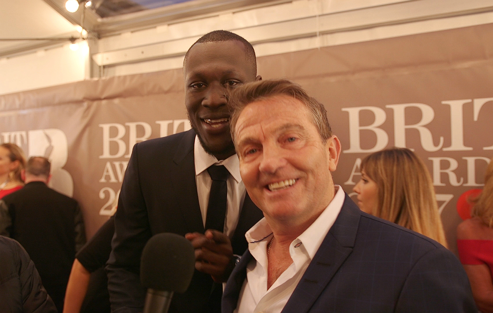 Stormzy and Bradley Walsh