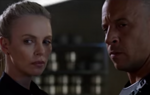 Charlize Theron and Vin Diesel in 'The Fate Of The Furious'