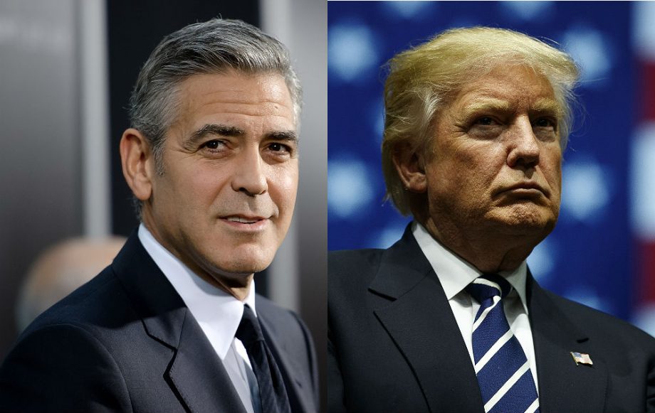 George Clooney and Donald Trump