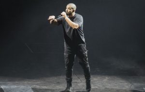 Drake performing in Leeds