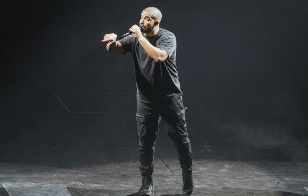 Drake performing in Leeds