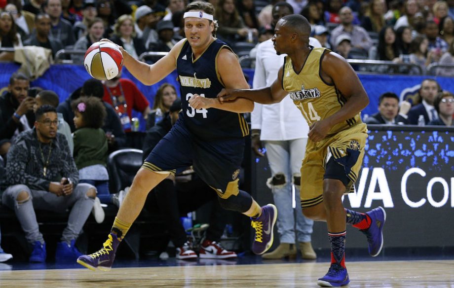 Win Butler shows off his dribbling skills