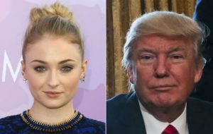 Sophie Turner aims a zinger at Donald Trump and Melania