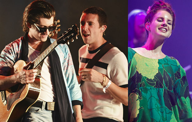 Alex Turner, Miles Kane and Lana Del Rey