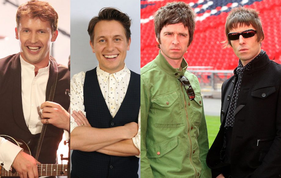 James Blunt, Mark Owen and Oasis