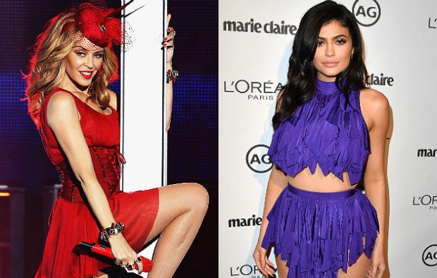 Kylie Minogue and Kylie Jenner