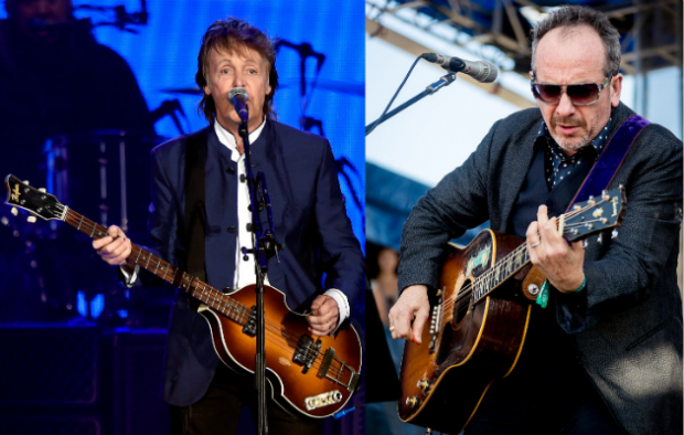 Paul McCartney and Elvis Costello