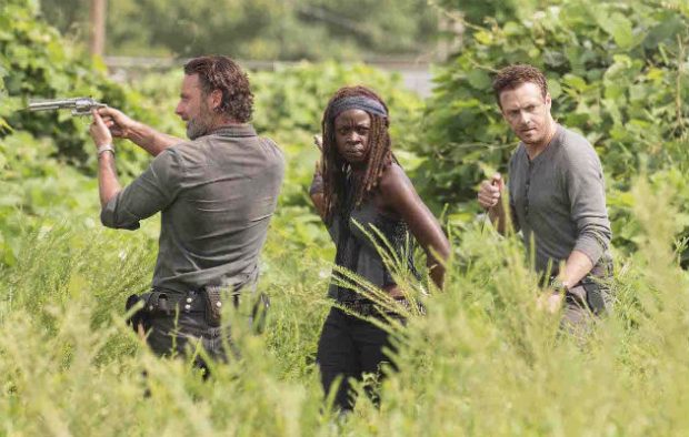 A still from the seventh season of 'The Walking Dead'