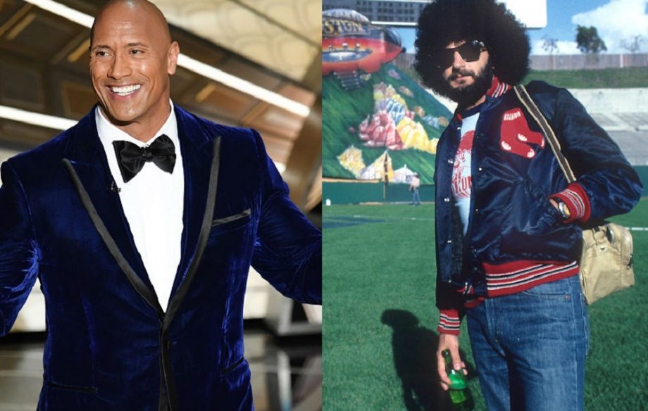 Dwayne 'The Rock' Johnson and Boston drummer Sib Hashian
