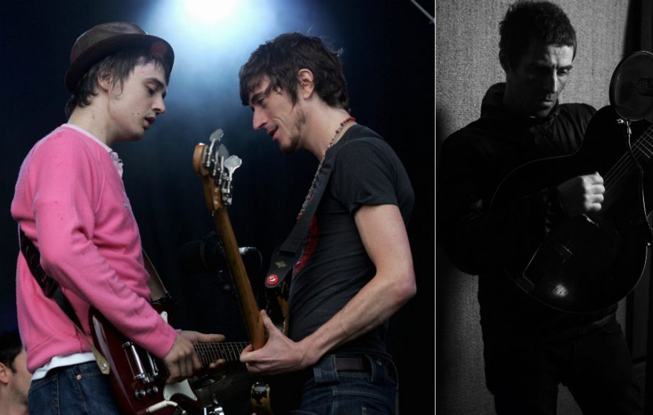 Pete Doherty, Drew McConnell and Liam Gallagher