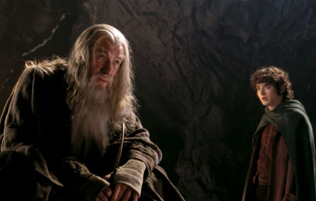 Sir Ian McKellen and Elijah Wood in 'The Lord of the Rings'