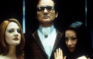 Bill Murray with Drew Barrymore and Lucy Lui