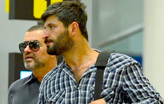 George Michael and boyfriend Fadi Fawaz