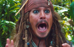 Johnny Depp in 'Pirates Of The Caribbean'