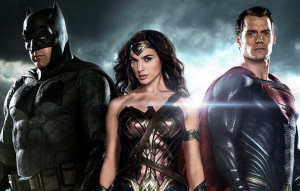 Ben Affleck, Gal Gadot and Henry Cavill in Justice League