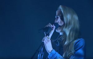 London Grammar's Hannah Reid performs on The Late Late Show With James Corden