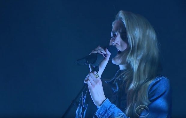 London Grammar's Hannah Reid performs on The Late Late Show With James Corden