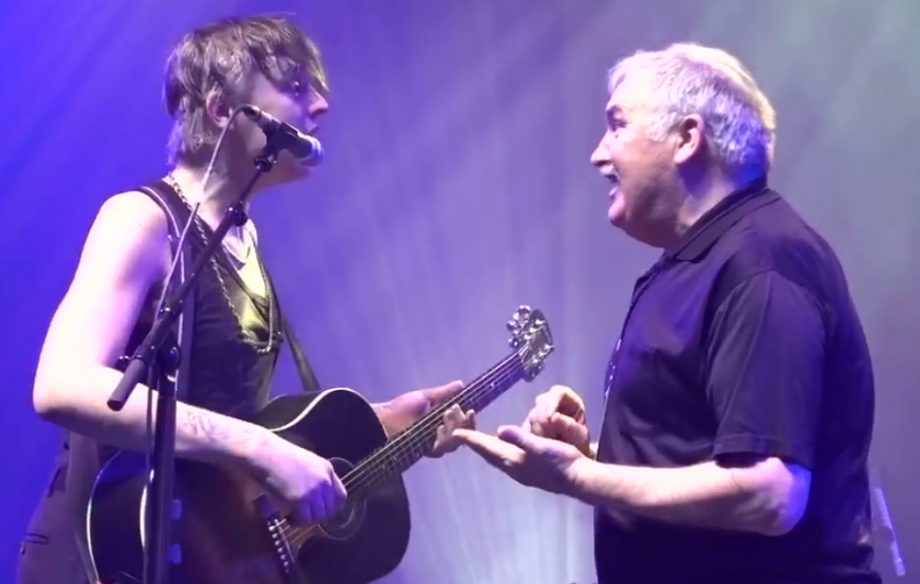 Pete Doherty and his dad perform live