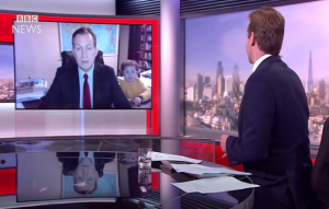 Watch as children interrupt live BBC News interview about South Korea