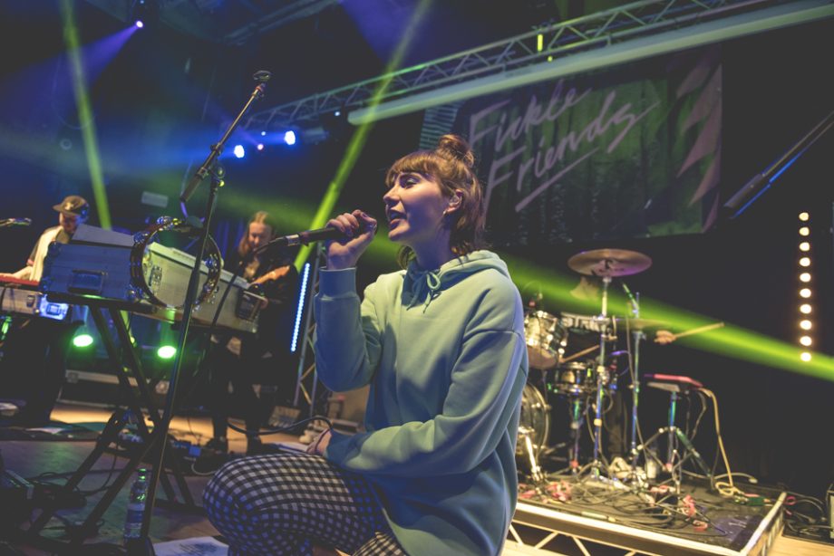 Fickle Friends on stage in Hull