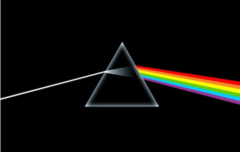 The artwork for Pink Floyd's 'Dark Side of the Moon;