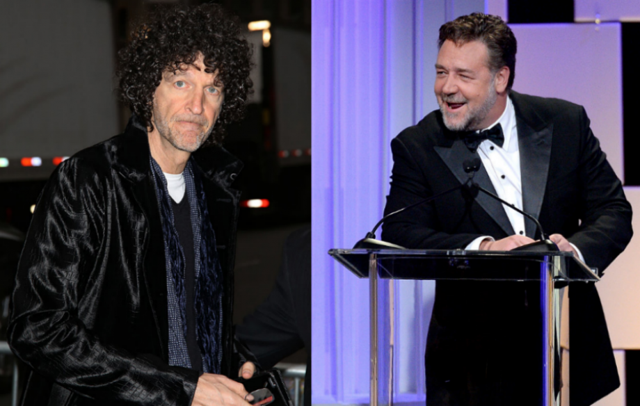 Howard Stern and Russell Crowe