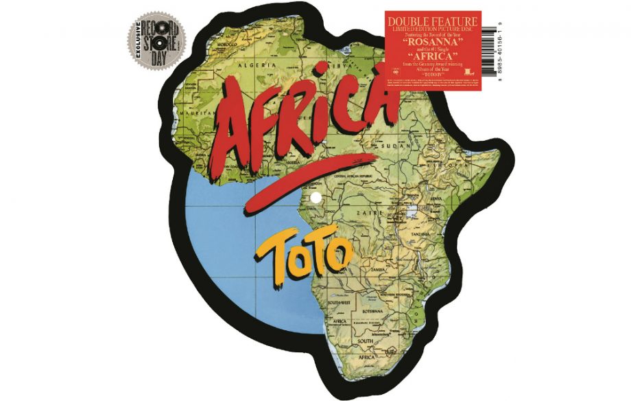 Toto – ‘Africa’ / ‘Rosanna’ – Africa-shaped picture disc