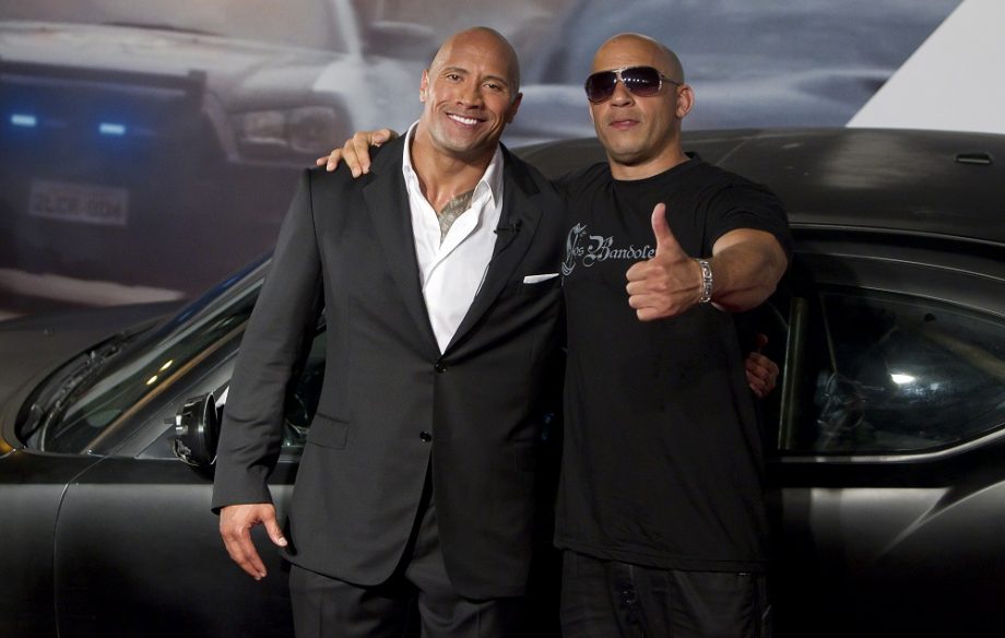 Dwayne Johsnon and Vin Diesel