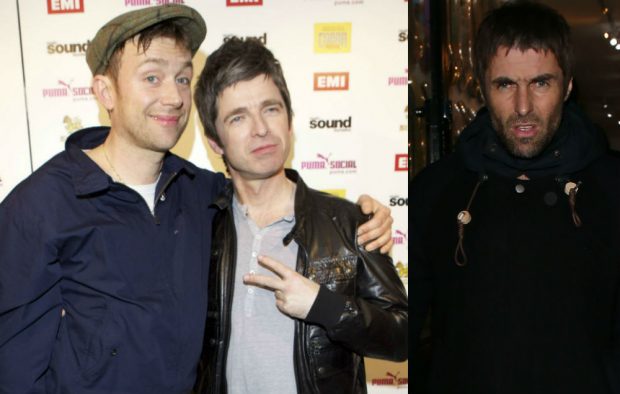 Damon Albarn, Noel Gallagher, Liam Gallagher