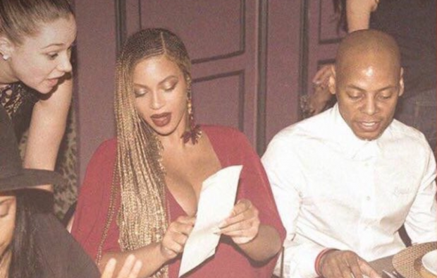 Beyonce menu meme