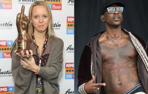Emily Eavis and Skepta